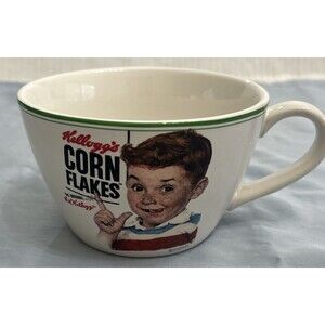Collectible Kellogg's Corn Flakes Ceramic Cereal Bowl Mug 2013